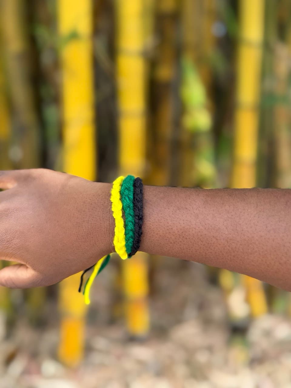 Crochet Wrist Band — Island Pride
